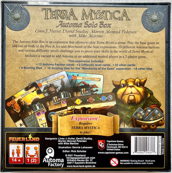 Terra Mystica Automa Solo Box EN